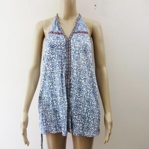 Stitch Fix RD Style Fulham Embroidery Boho Sleeveless Tunic Knit Top (M) NWT!